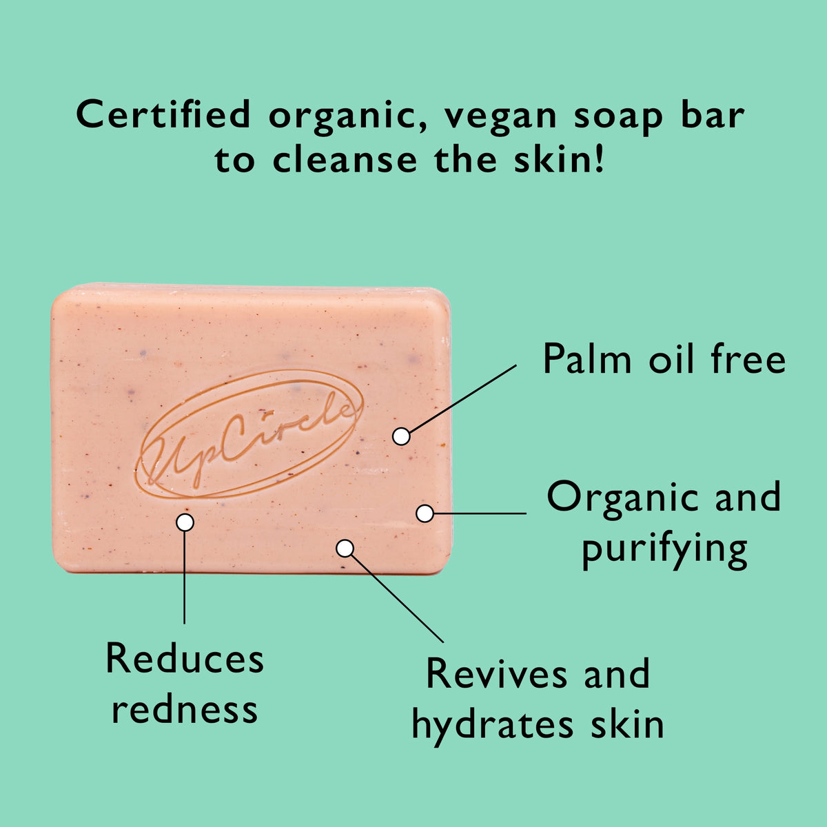 UpCircle Cleansing Soap Bar with Cinnamon + Ginger 100g