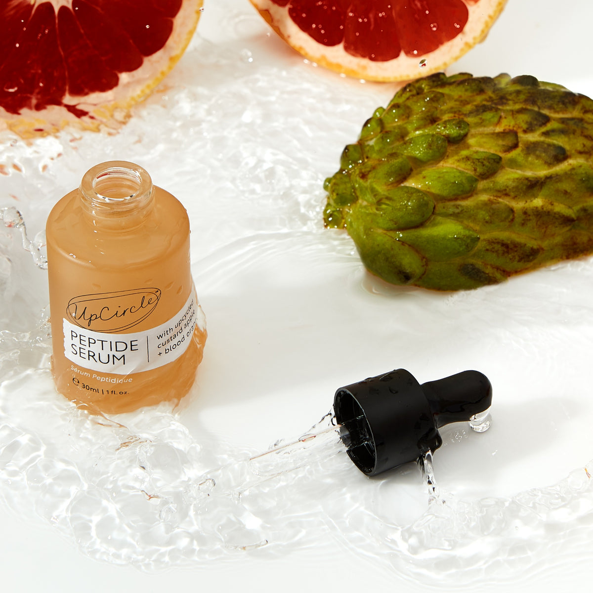 UpCircle Peptide Serum with Upcycled Custard Apple + Blood Orange 30ml