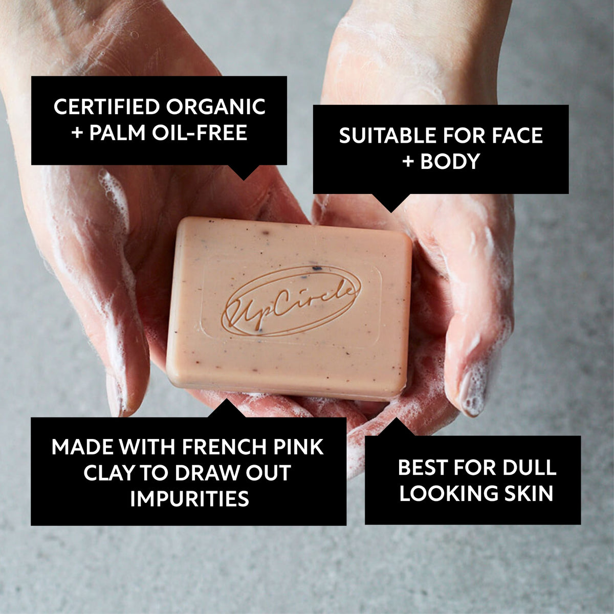 UpCircle Cleansing Soap Bar with Cinnamon + Ginger 100g