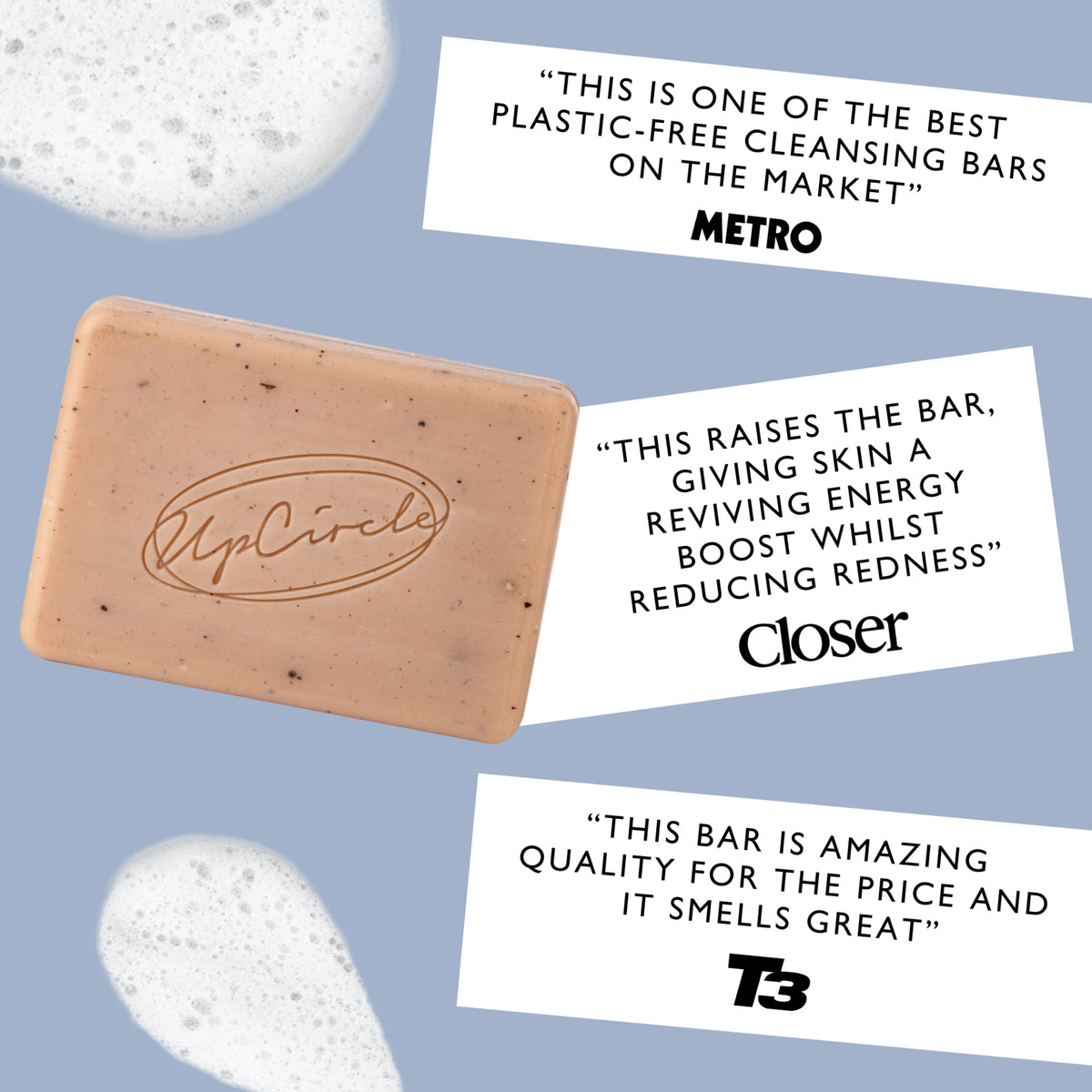 UpCircle Cleansing Soap Bar with Cinnamon + Ginger 100g
